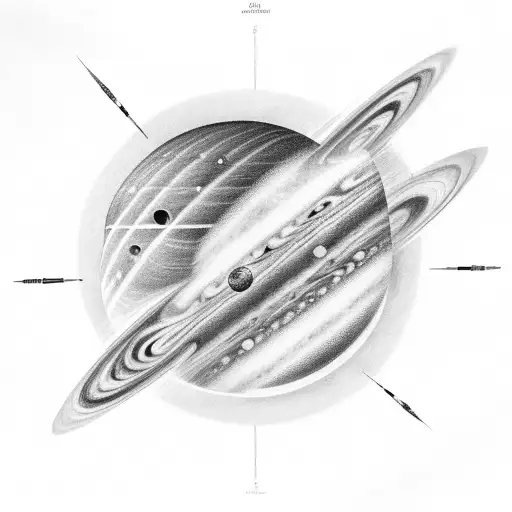 A Celestial Orchestra Playing Music On Jupiter's Moons