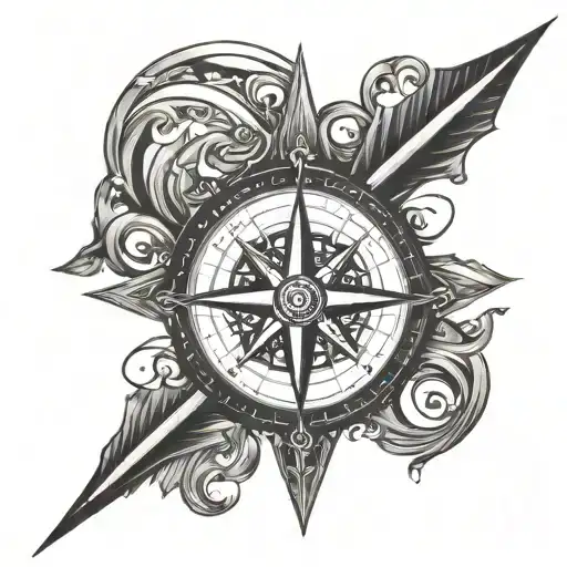 Compass Arrow Piercing