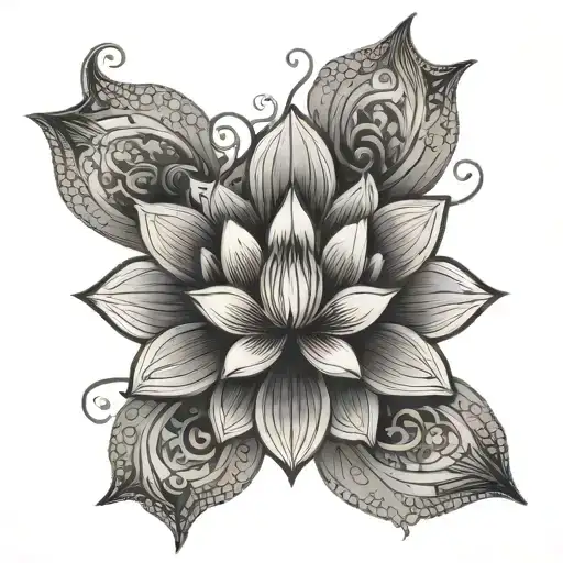 Lotus Flower Mandala Design Inspired