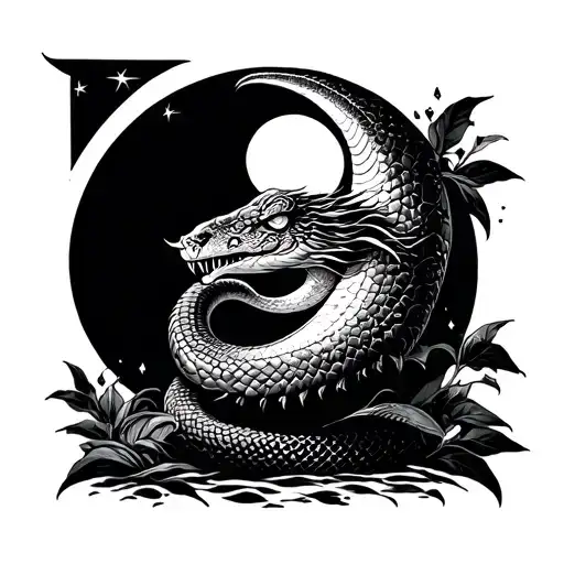 Serpent Eating Moon With Philippine Sun