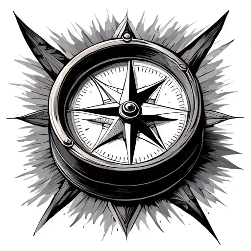 Compass With Dark Side