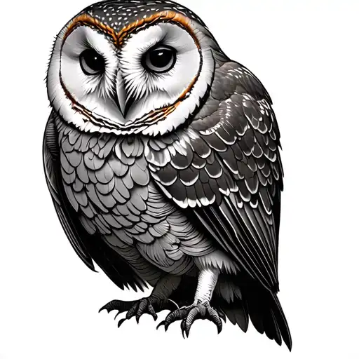 Labyrinth With Barn Owl