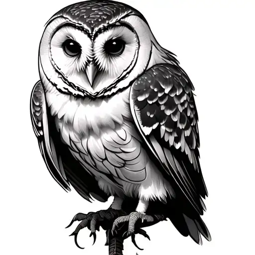 Labyrinth With Barn Owl