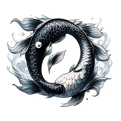 Koi Fish Ying Yang