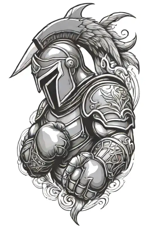 Spartan And Boxing Gloves