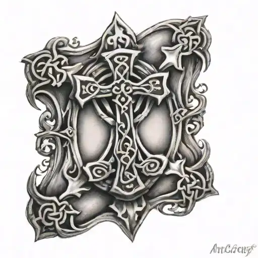 Hourglass Celtic Cross