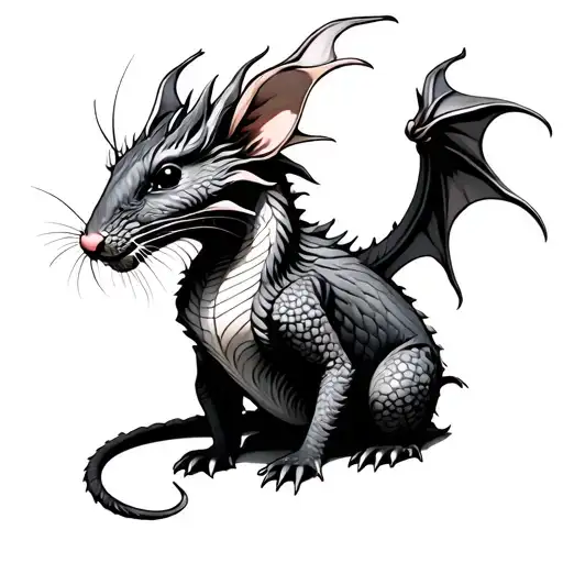 Dragon And Rat Sitting