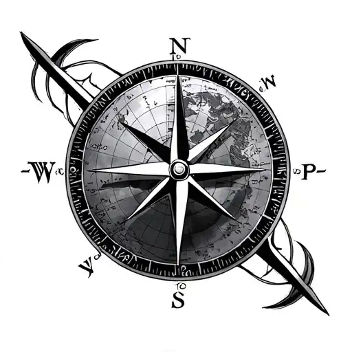 Compass World Map Aircraft