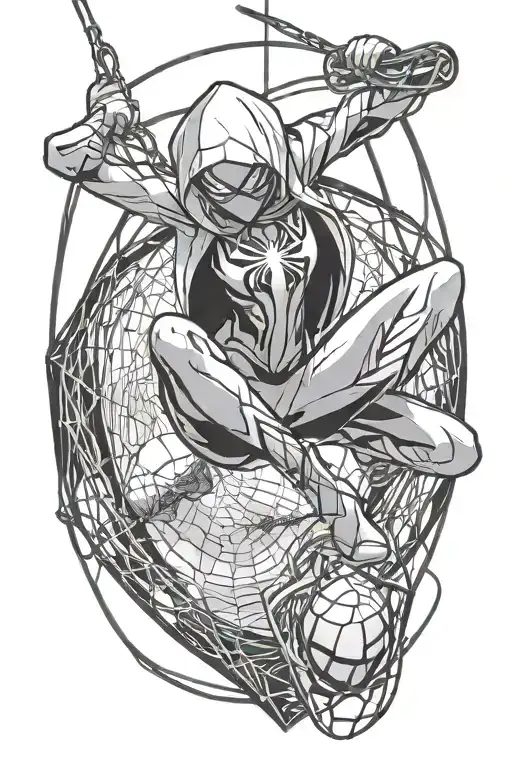 Spider Gwen Web Swinging