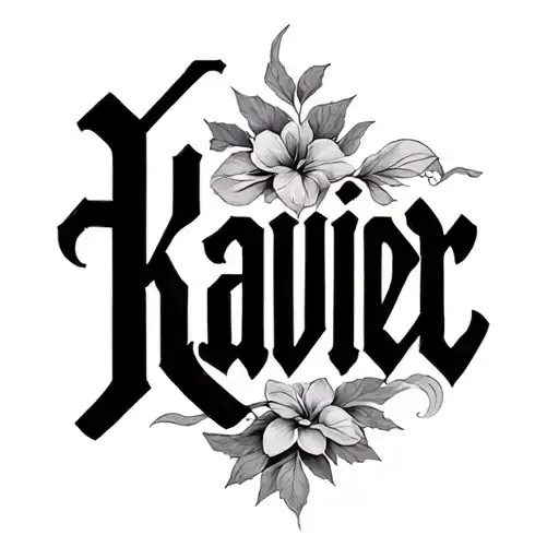 Klavier Word Tattoo With Minimal