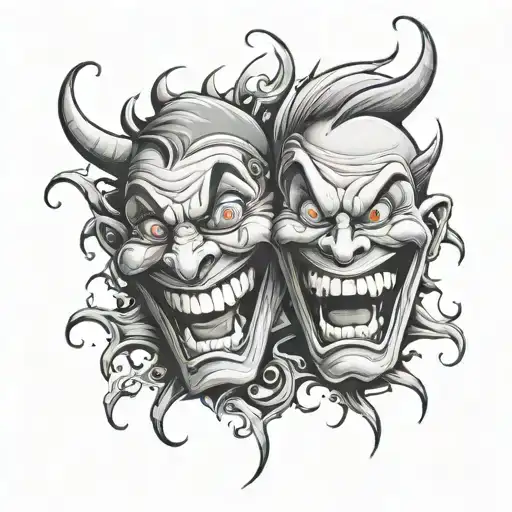 Laughing And Evil Smirk