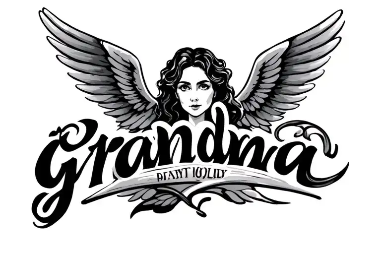 Grandma Written With Wings