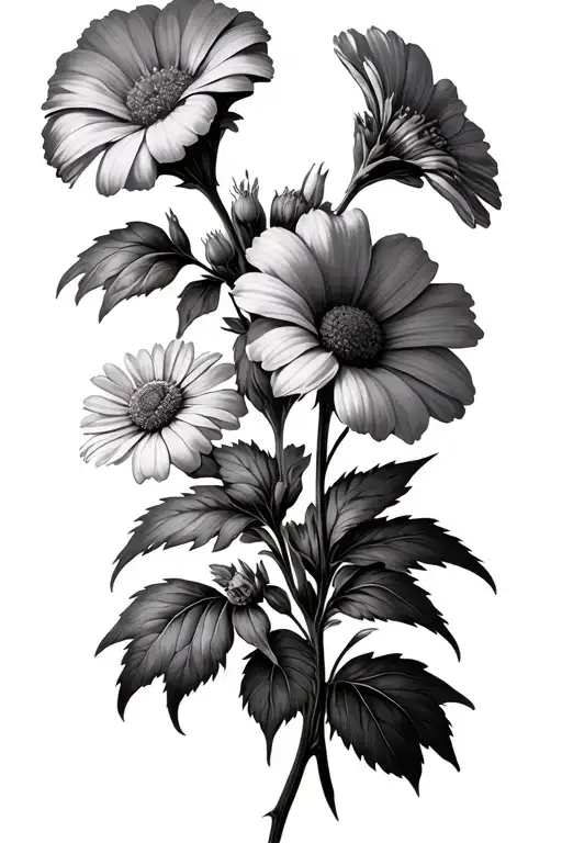 Morning Glory Flower Aster Flower Daisy Flower Sweet Pea Flower