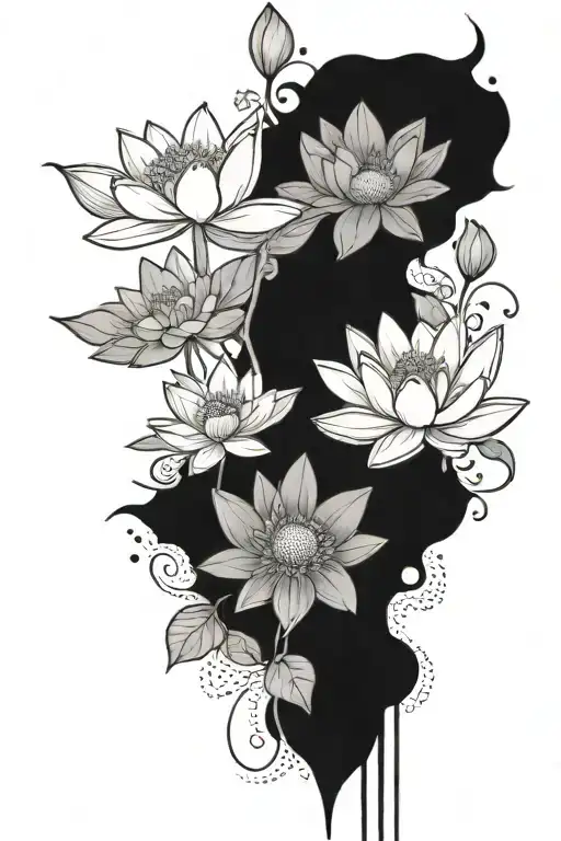 Daisies And A Lotus