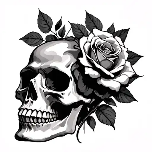Skull And Roses