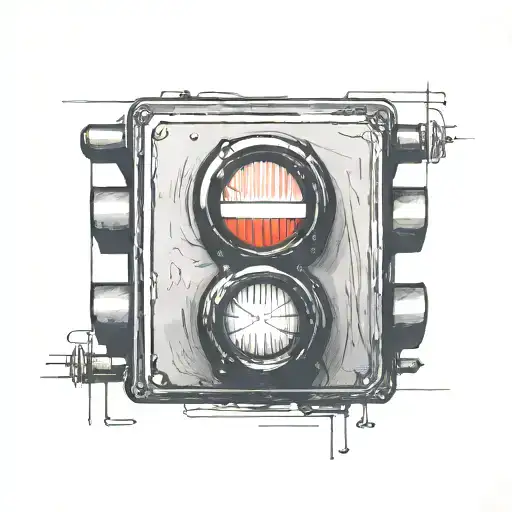 Fine Line Traffic Light Minimal