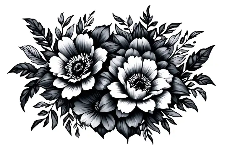 Birthday Flowers Intertwined