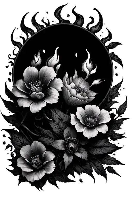 Death Life Earth Fire Water Flowers Air Love