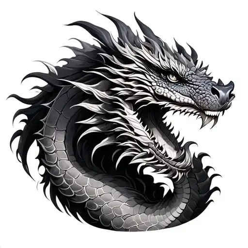Realistic East Dragon