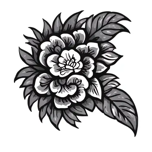 Polynesian Style With Date Tattoo Design