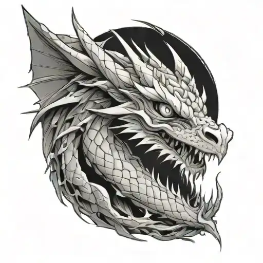 Anime Eyes White Dragon