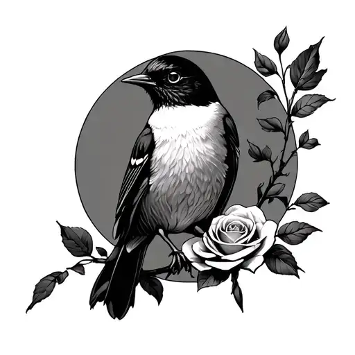 Robin Sat On A Rose Circle