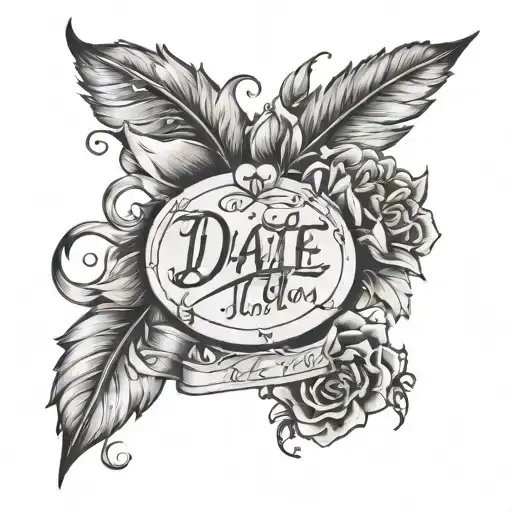 Date Tattoo Writted