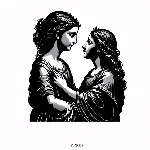 Child And Mother Greek