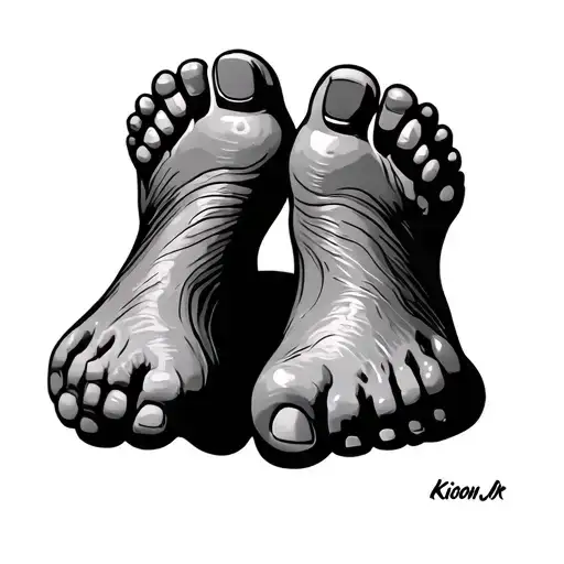 Kionn Jr Written With Nicu Baby Foot Print