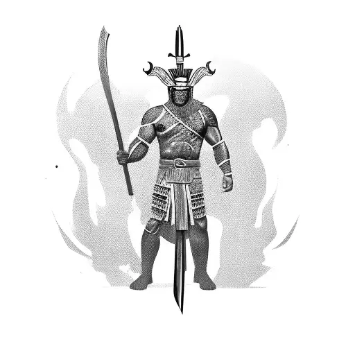 Retail Manager's Silhouette Transformed Into A Powerful Maori Warrior