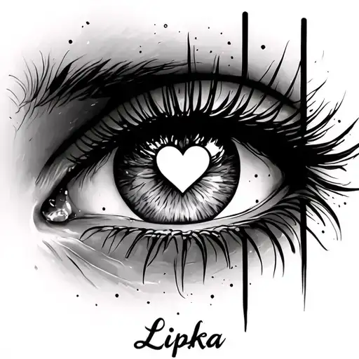 Lipika Name With Heart And Love You Reflection Within The Eye