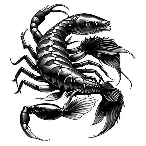 Scorpion And Koi Fish