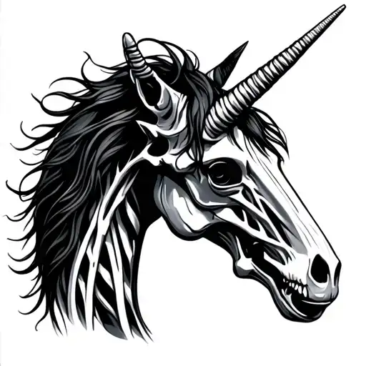 Human Unicorn Skeleton