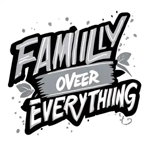 Family Over Everything Just The Word