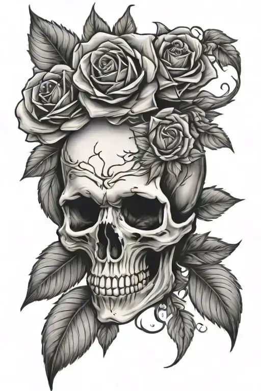 Skull And Roses