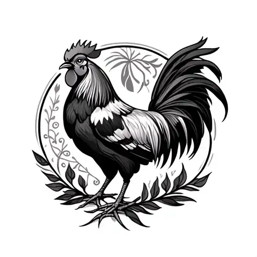 Virgo & Rooster Tribal