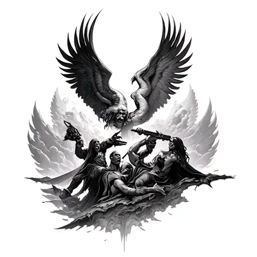 Heaven And Hell War Scene