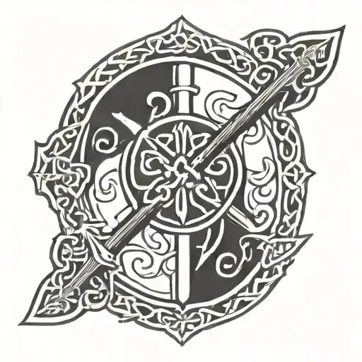 Celtic Shield Ax
