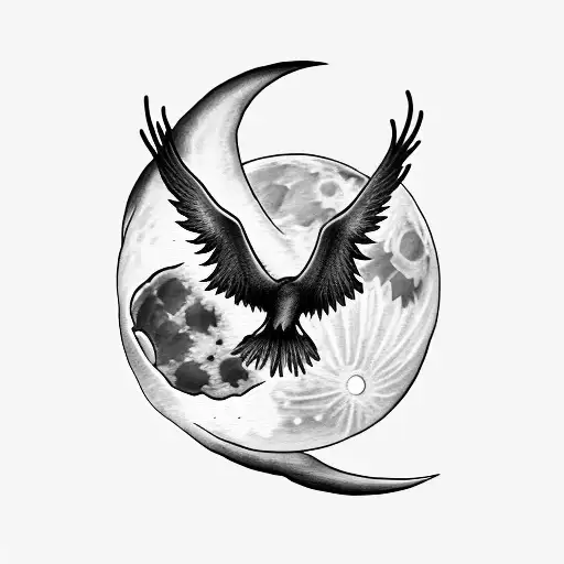 Moon With Pheonix