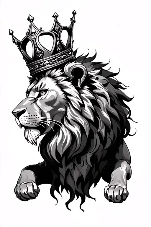 Lion With Crown Of Thornes