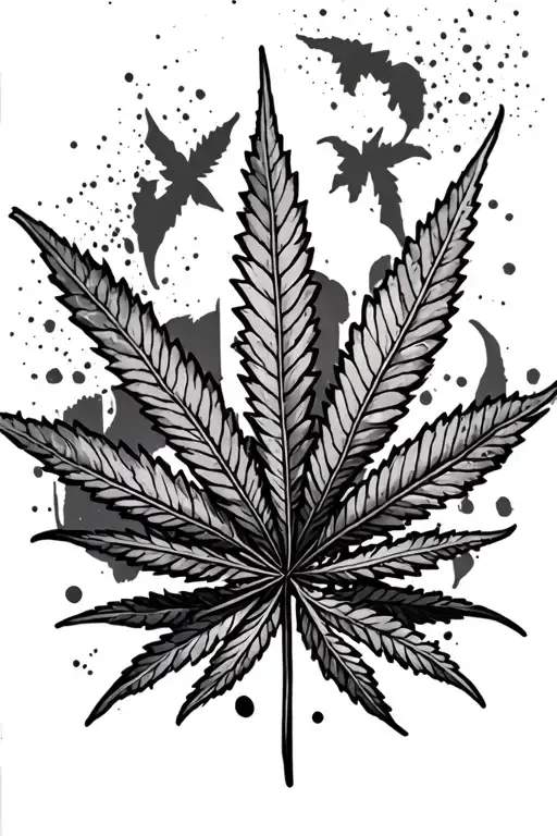 Linkin Park Combined With Weed Leaf