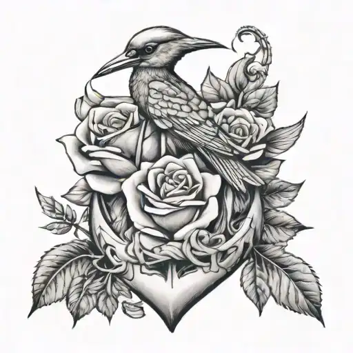 Roses Anchor Mockingbird