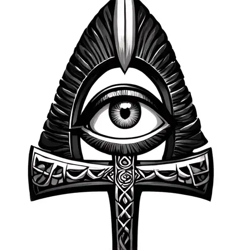 Ankh Symbol With Eye