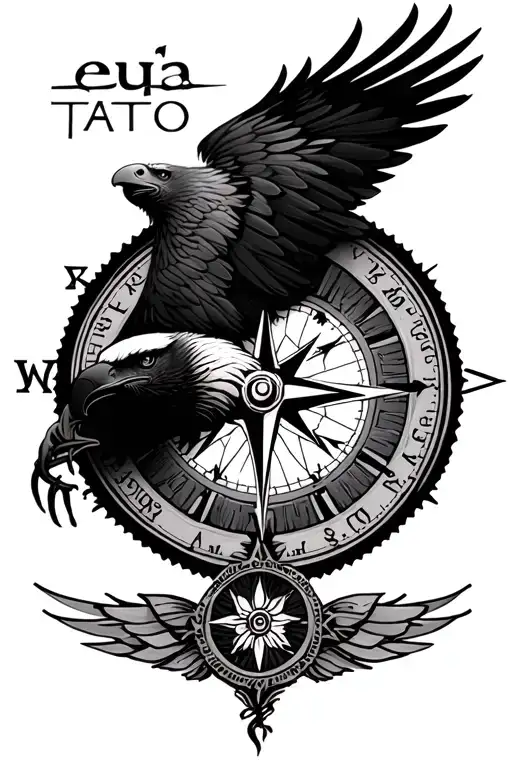 Feminine Compass Eagle