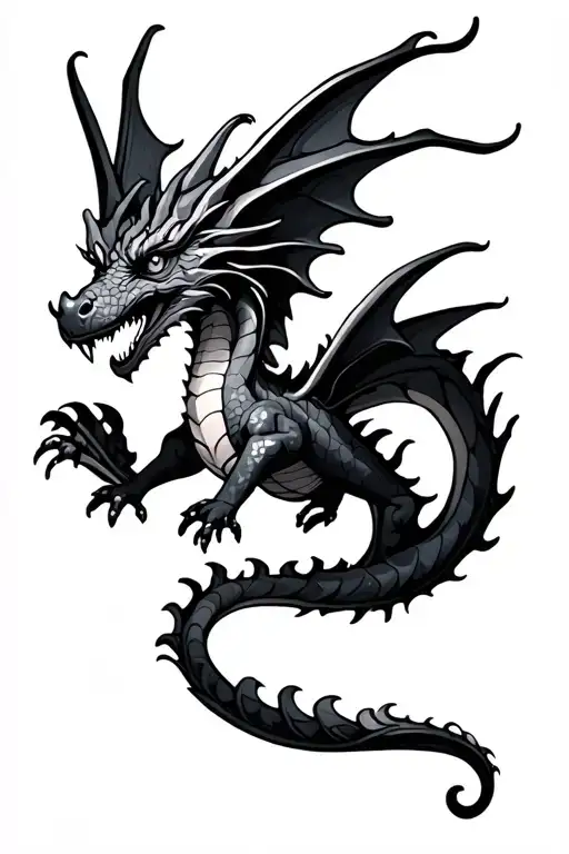 Easter Dragon Flying