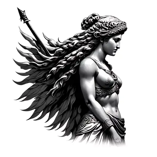 Greek Statue Female Warrior