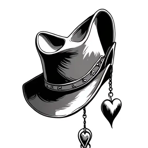 Heart Cowboy Hat Hanging