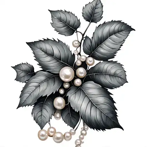 Ivy Leaf And Pearls