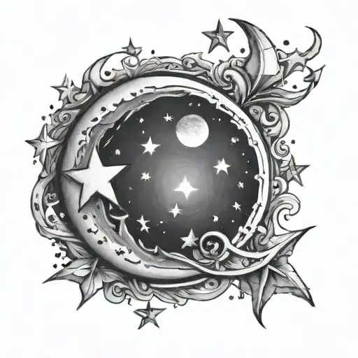 Moon And Stars