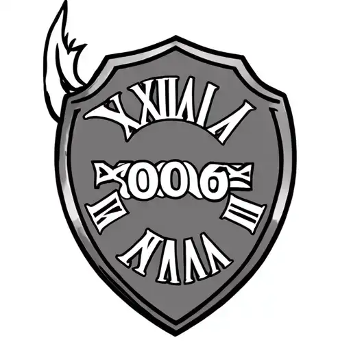 Indian State Police Shield With Roman Numerals For 50 And 60 Inside Of It